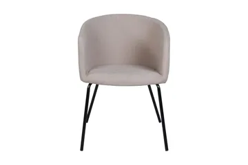 Berit Karmstol med Armstöd - Grå/Svart - Products - Möbler - Fåtölj & stolar - Matstol & köksstol