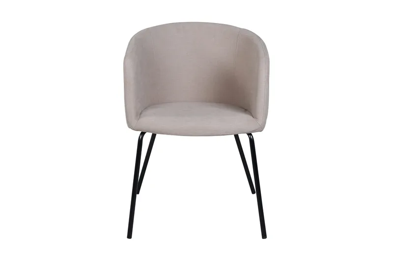 Berit Karmstol med Armstöd - Grå/Svart - Products - Möbler - Fåtölj & stolar - Matstol & köksstol
