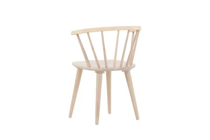 Bobby Karmstol med Armstöd - Vitlaserad / Gummiträ - Products - Möbler - Fåtölj & stolar - Karmstol