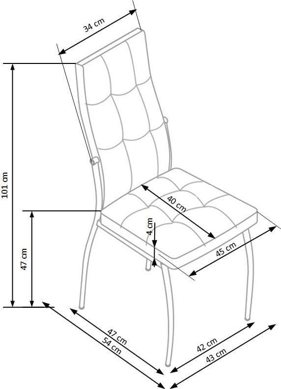 Cadeira matstol 416 - Svart - Svart - Products - Möbler - Fåtölj & stolar - Matstol & köksstol