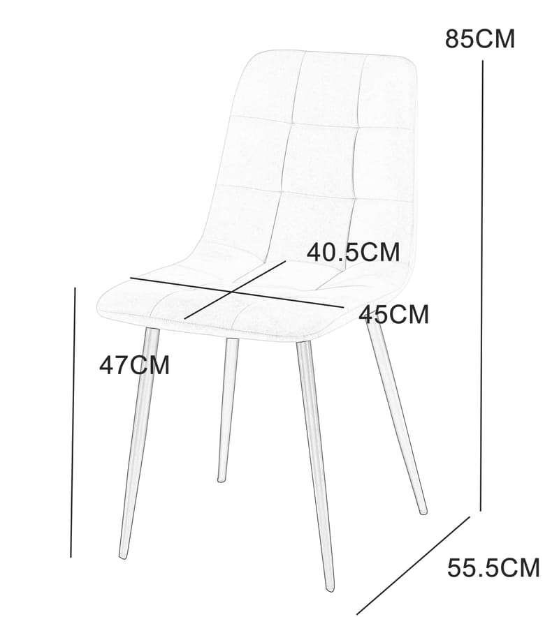 Delta matstol - Grå/svart - Grå/svart - Products - Möbler - Fåtölj & stolar - Matstol & köksstol