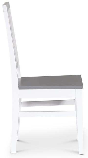 Fårö vit matstol med grå sits - Vit/Grå - Products - Möbler - Fåtölj & stolar - Matstol & köksstol