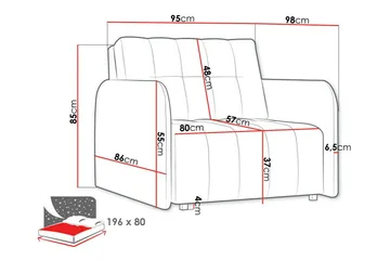 Denegal Bäddfåtölj Dark blue - Products - Möbler - Fåtölj & stolar - Fåtölj - Bäddfåtölj