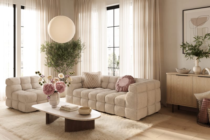 Elise Bubblig Fåtölj - Beige - Products - Möbler - Fåtölj & stolar - Fåtölj - Fåtölj utan armstöd