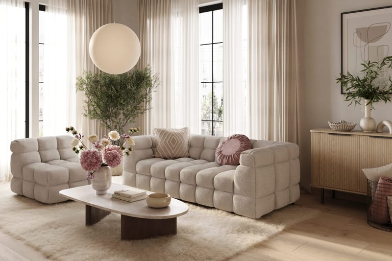 Elise Bubblig Fåtölj - Beige - Products - Möbler - Fåtölj & stolar - Fåtölj - Fåtölj utan armstöd