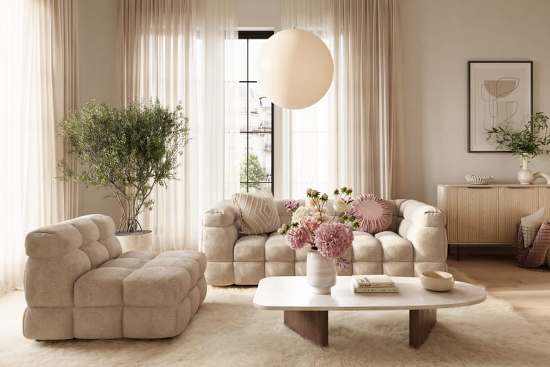 Elise Bubblig Fåtölj - Beige - Products - Möbler - Fåtölj & stolar - Fåtölj - Fåtölj utan armstöd