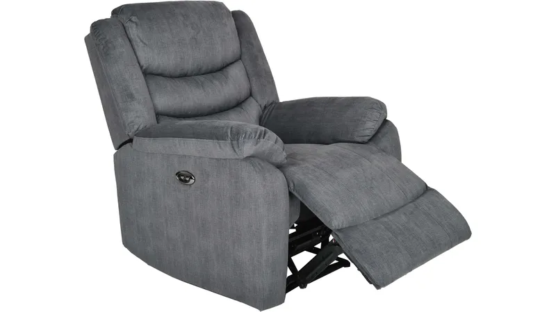 Olvani Reclinerfåtölj i tyg elektrisk - Grå - Products - Möbler - Fåtölj & stolar - Fåtölj - Biofåtölj & reclinerfåtölj