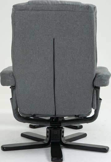 Reclinerfåtölj med fotpall grå - Oslo - Grå - Products - Möbler - Fåtölj & stolar - Fåtölj - Biofåtölj & reclinerfåtölj