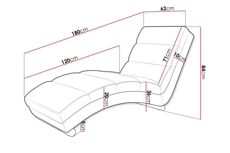 Regalado Liggfåtölj - Svart - Products - Möbler - Fåtölj & stolar - Fåtölj - Liggfåtölj