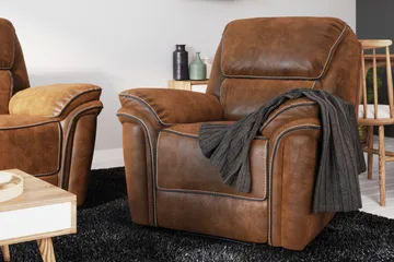 Saranda Fåtölj Recliner Fällbar - Brun - Products - Möbler - Fåtölj & stolar - Fåtölj - Biofåtölj & reclinerfåtölj