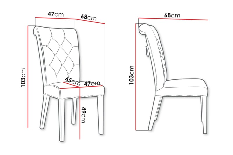 Garvin Matstol - Grå/Svart - Products - Möbler - Fåtölj & stolar - Matstol & köksstol