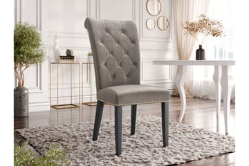 Garvin Matstol - Grå/Svart - Products - Möbler - Fåtölj & stolar - Matstol & köksstol