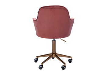 Hubdam Kontorsstol - Rosa/Guld - Products - Möbler - Fåtölj & stolar - Kontorsstol & skrivbordsstol