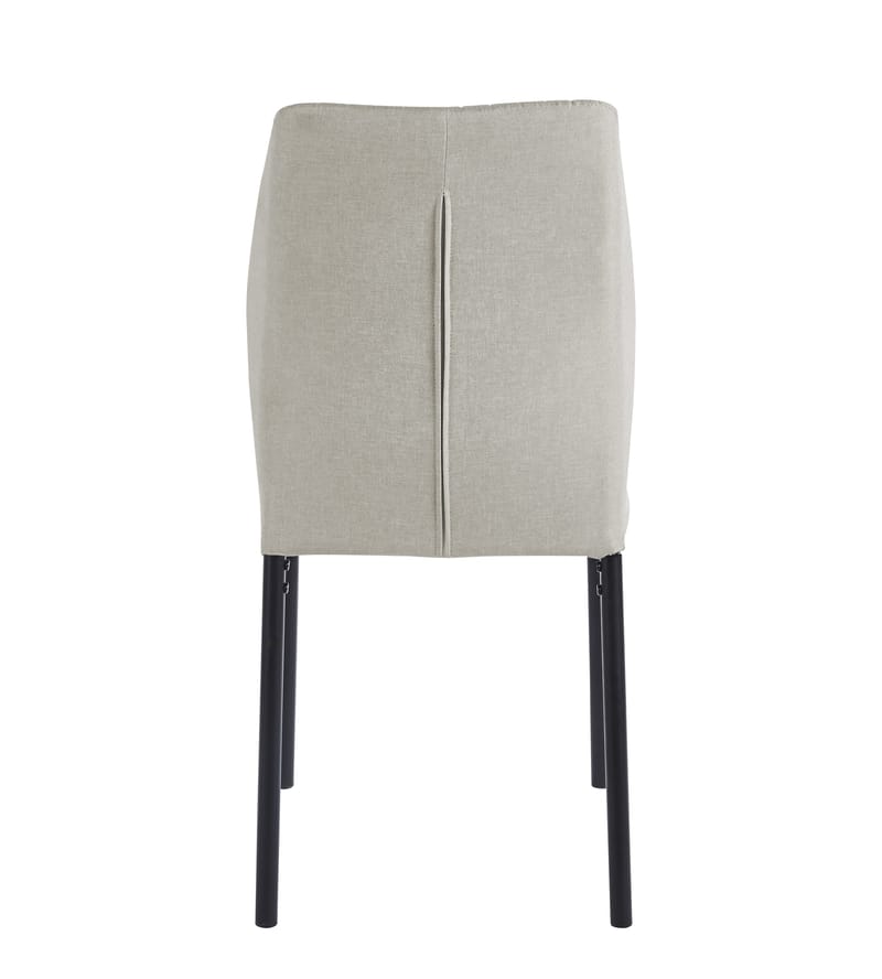 Inez matstol i beige tyg med svarta ben - Beige - Products - Möbler - Fåtölj & stolar - Matstol & köksstol