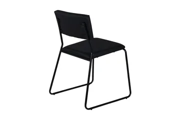 Kenth Matstol - Svart/Svart - Products - Möbler - Fåtölj & stolar - Matstol & köksstol