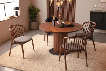 Noira Matstol - Valnöt / Brun - Products - Möbler - Fåtölj & stolar - Matstol & köksstol