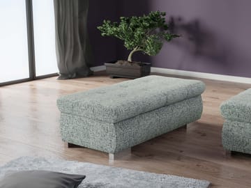 Cerys Fotpall 120 cm - Grå - Products - Möbler - Fåtölj & stolar - Pall & puff - Fotpallar