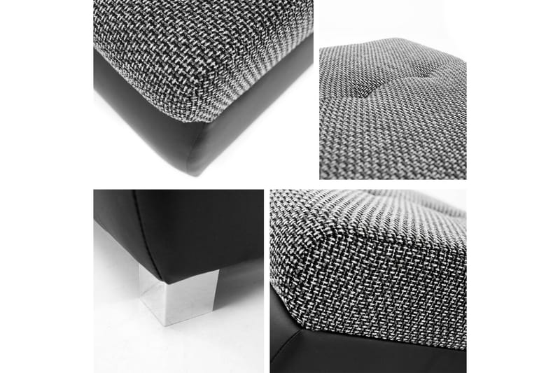 Cerys Fotpall 60 cm - Mörkgrå - Products - Möbler - Fåtölj & stolar - Pall & puff - Fotpallar