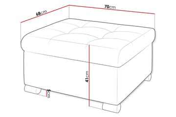Dynir Fotpall 68 cm - Marinblå - Products - Möbler - Fåtölj & stolar - Pall & puff - Fotpallar