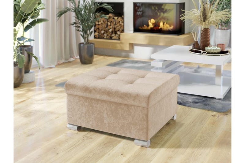 Dynir Fotpall 70 cm - Beige - Products - Möbler - Fåtölj & stolar - Pall & puff - Fotpallar