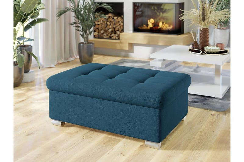 Dynir Fotpall 70 cm - Blå - Products - Möbler - Fåtölj & stolar - Pall & puff - Fotpallar