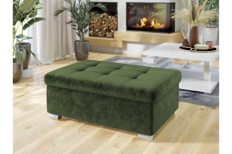 Dynir Fotpall 70 cm - Grön - Products - Möbler - Fåtölj & stolar - Pall & puff - Fotpallar