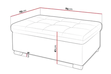 Dynir Fotpall 70 cm - Rosa - Products - Möbler - Fåtölj & stolar - Pall & puff - Fotpallar