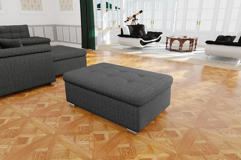 Dynir Puff - Grå - Products - Möbler - Fåtölj & stolar - Pall & puff - Sittpuff