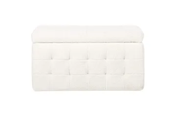 Fotpall Michigan Vit - Vit - Products - Möbler - Fåtölj & stolar - Pall & puff - Fotpallar