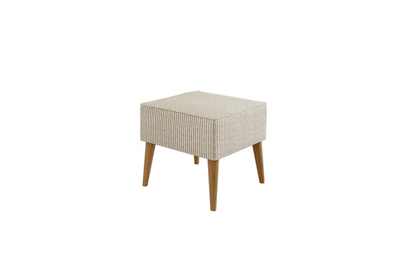 Gabi Fotpall 45 cm - Beige - Products - Möbler - Fåtölj & stolar - Pall & puff - Fotpallar