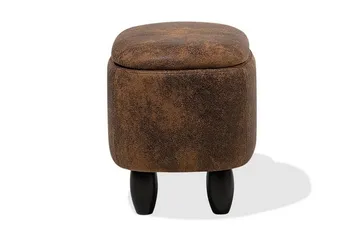 Hippo Sittpuff 32 cm - Brun - Products - Möbler - Fåtölj & stolar - Pall & puff - Sittpuff