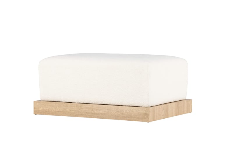 Ivy Fotpall - Vit - Products - Möbler - Fåtölj & stolar - Pall & puff - Fotpallar