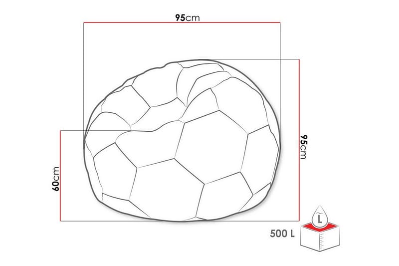 Kintore Sittpuff 95 cm - Vit - Products - Möbler - Fåtölj & stolar - Pall & puff - Sittpuff