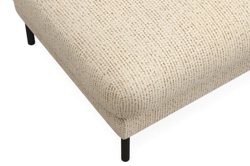 Menard Premium Fotpall i Chenille - Beige - Products - Möbler - Fåtölj & stolar - Pall & puff - Fotpallar