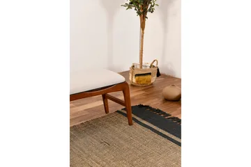 Touch Sittpall 120 cm - Valnöt/Cream - Products - Möbler - Fåtölj & stolar - Pall & puff - Fotpallar