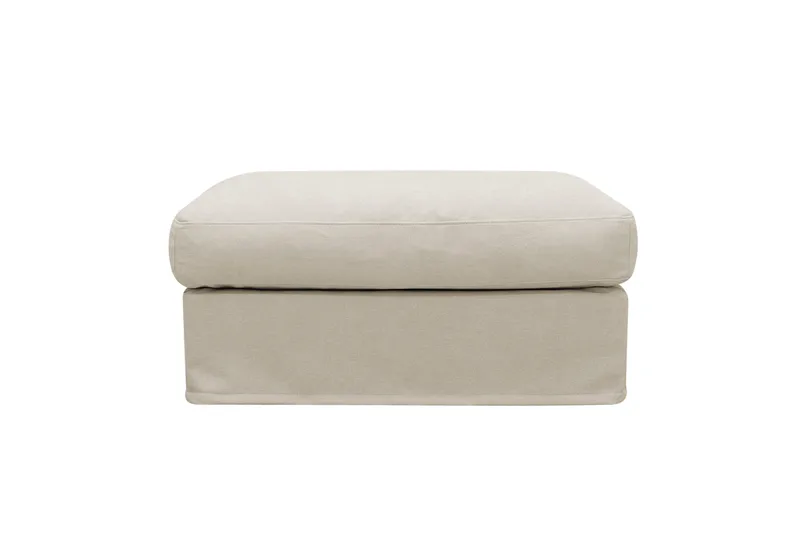 Valencia Fotpall med avtagbar och tvättbar klädsel - Beige - Products - Möbler - Fåtölj & stolar - Pall & puff - Fotpallar