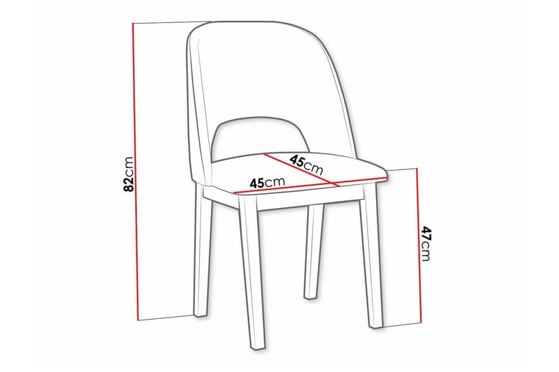 Patrickswell Matstol - Svart - Products - Möbler - Fåtölj & stolar - Matstol & köksstol