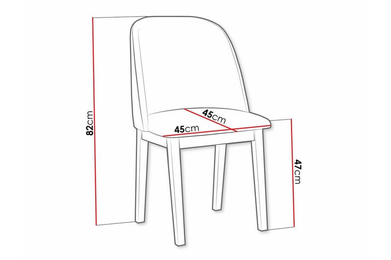 Patrickswell Matstol - Vit - Products - Möbler - Fåtölj & stolar - Matstol & köksstol