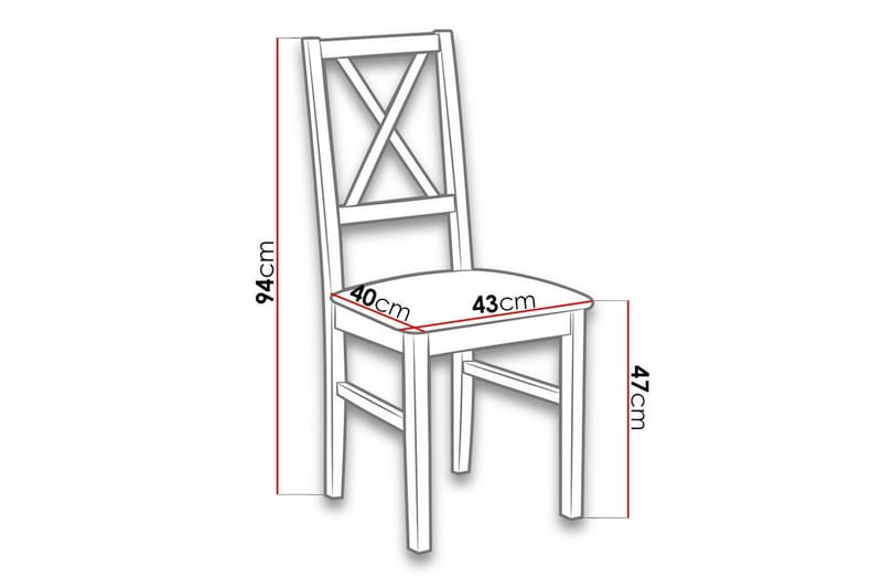 Patrickswell Matstol - Vit - Products - Möbler - Fåtölj & stolar - Matstol & köksstol
