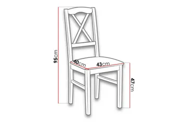 Patrickswell Matstol - Vit - Products - Möbler - Fåtölj & stolar - Matstol & köksstol
