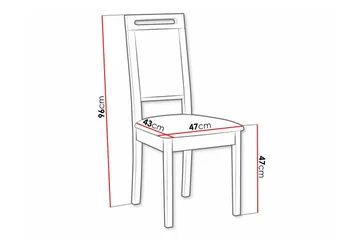 Rowden Matstol - Svart - Products - Möbler - Fåt ölj & stolar - Matstol & köksstol