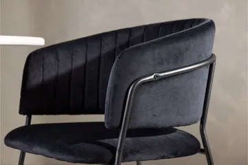 Selma Matstol - Svart - Products - Möbler - Fåtölj & stolar - Matstol & köksstol