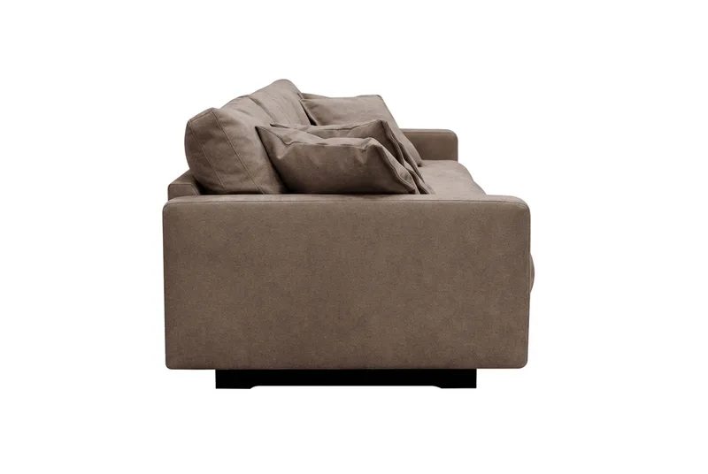 Valencia Extra Djup 5-sits Soffa i Chenille - Mörkbrun - Products - Möbler - Soffa