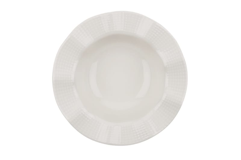 Adine Middagsservis 24 Delar Porslin - Creme - Products - Servering & matlagning - Porslin