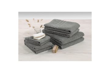 Gästhandduk Basic Frotté - Grå - Products - Textil & mattor - Badrumstextil - Handdukar
