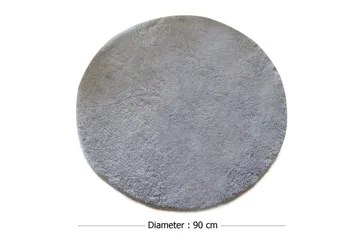 Chilai Home by Alessia Badmatta 90 Rund - Grå - Products - Textil & mattor - Matta - Badrumsmatta