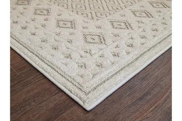 Hampton Flatvävd Matta 140x200 cm Rektangulär - Creme - Products - Textil & mattor - Matta - Flatvävd matta