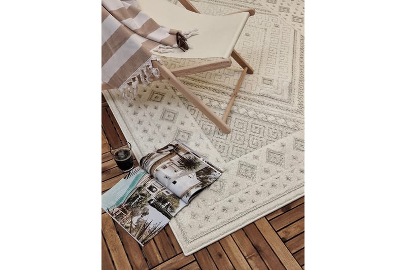 Hampton Flatvävd Matta 200x290 cm Rektangulär - Creme - Products - Textil & mattor - Matta - Flatvävd matta