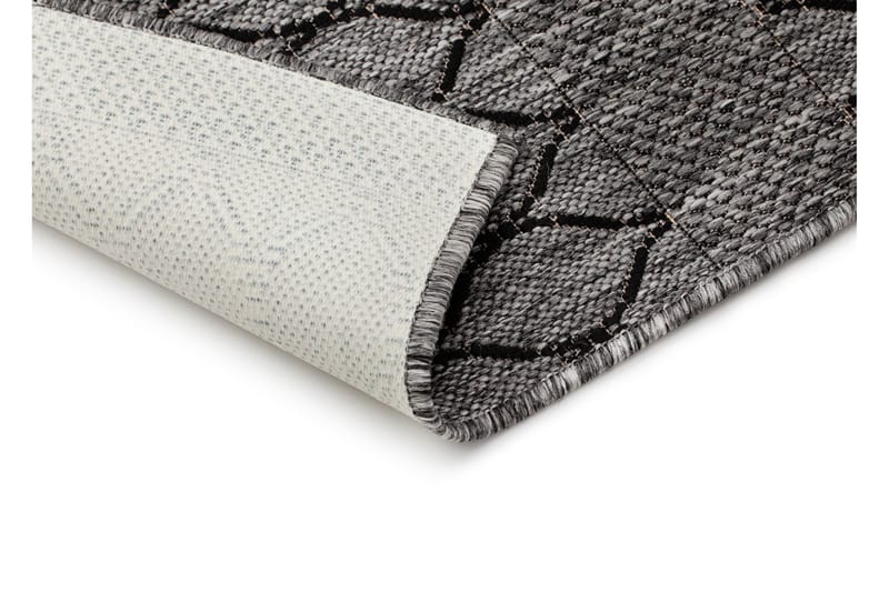 Madrid Bell Flatvävd Matta 80x340 - Grå/Svart - Products - Textil & mattor - Matta - Flatvävd matta