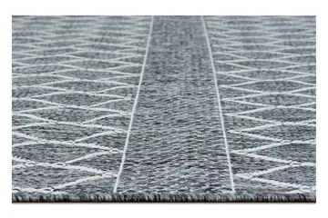 Madrid Bell Flatvävd Matta 80x340 - Grå/Vit - Products - Textil & mattor - Matta - Flatvävd matta